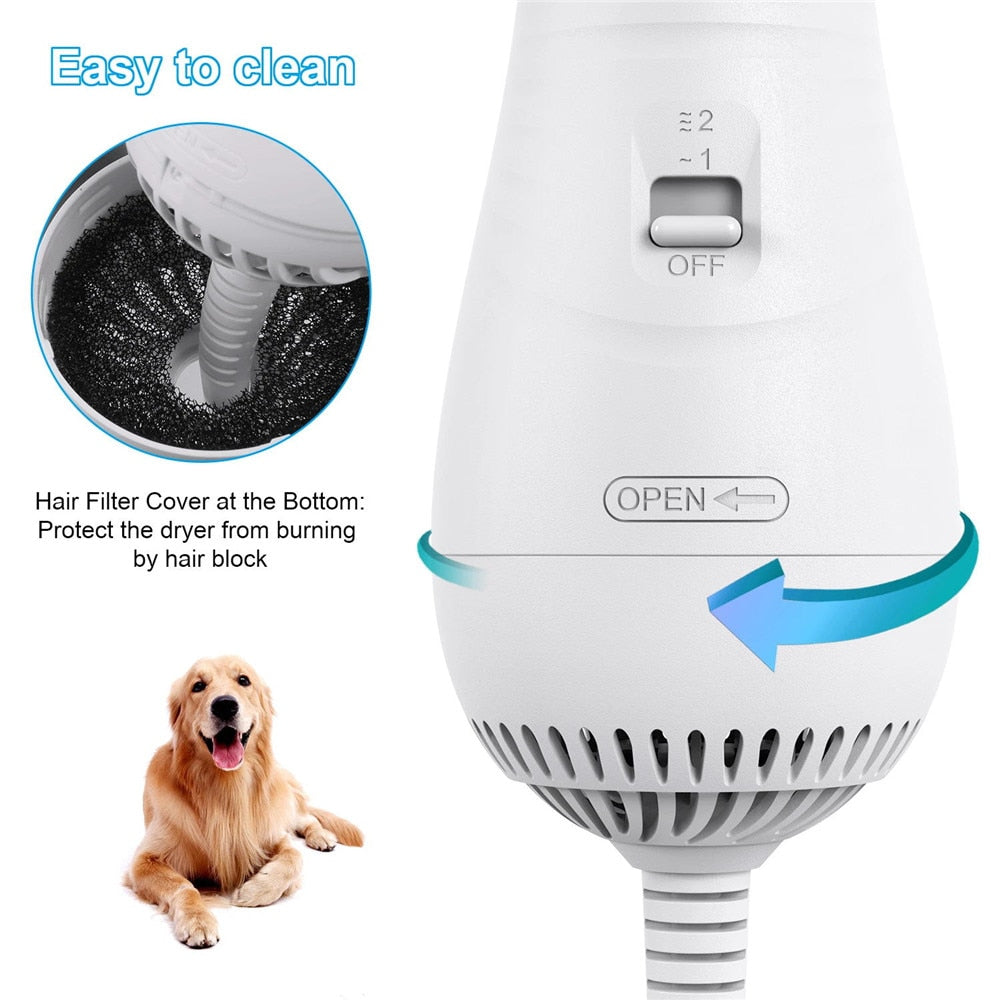 25% OFF + FREE SHIPPING 🔥 Portable  2 In 1 Dog Hair Dryer