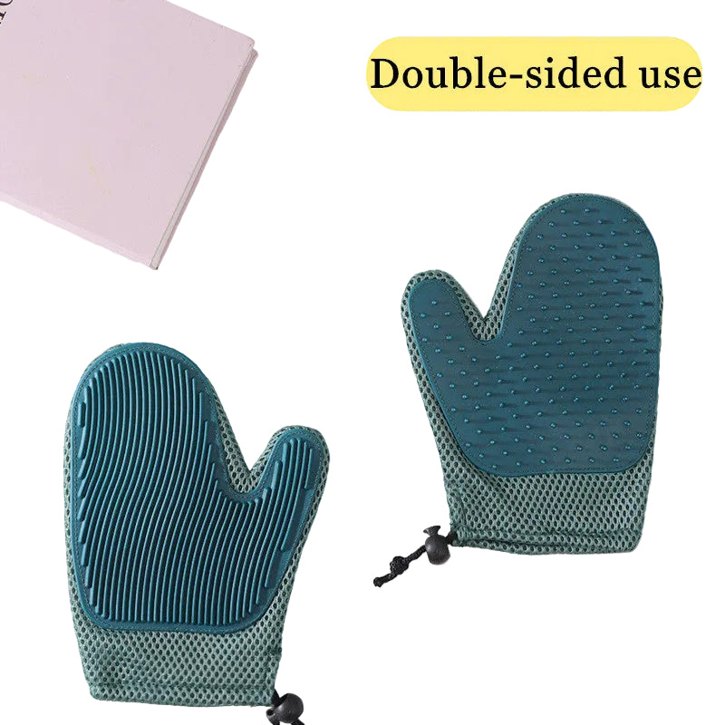 Silicone Massage Gloves  Groom & Relax Your Pet (20% OFF) 🧤 +FREE SHIPPING