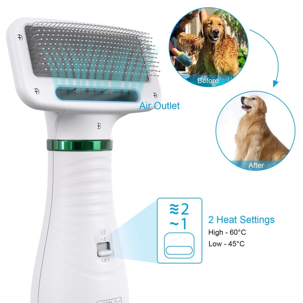 25% OFF + FREE SHIPPING 🔥 Portable  2 In 1 Dog Hair Dryer